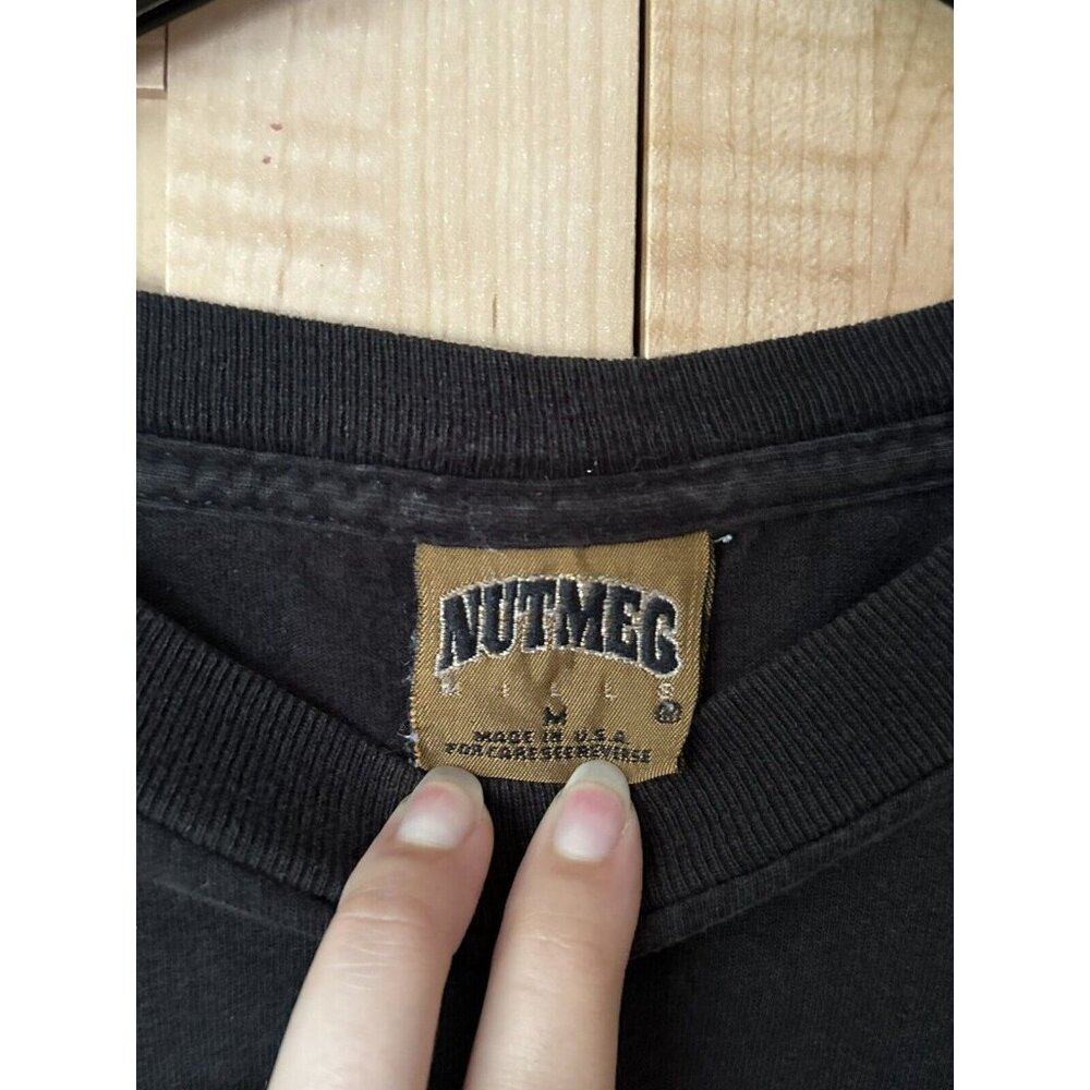 Vintage Nutmeg Chicago White Sox Black T Shirt Mens Size Medium *Flaw* - Picture 2 of 5